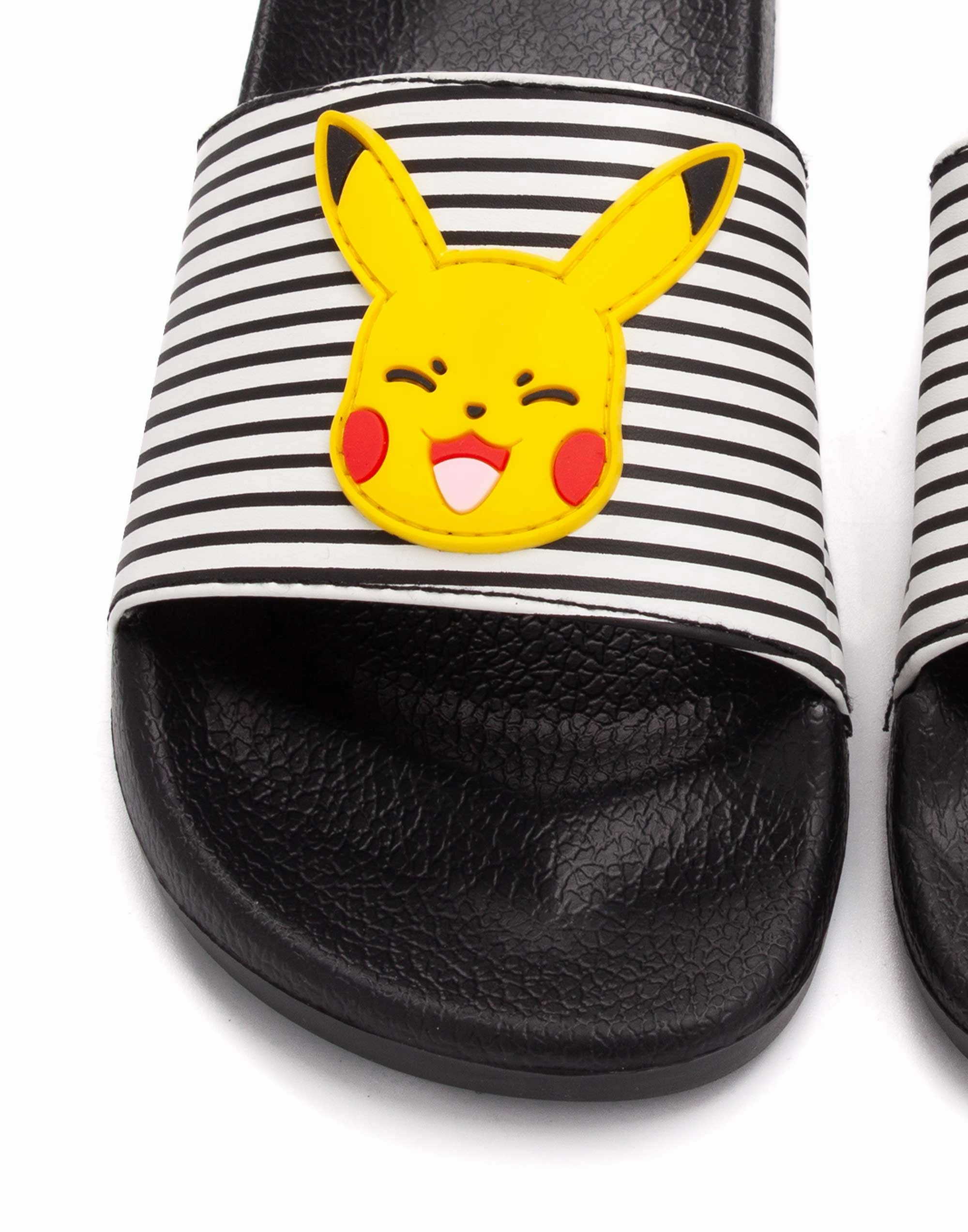 Western Slippers Pokemon Pikachu Girls Sliders Black