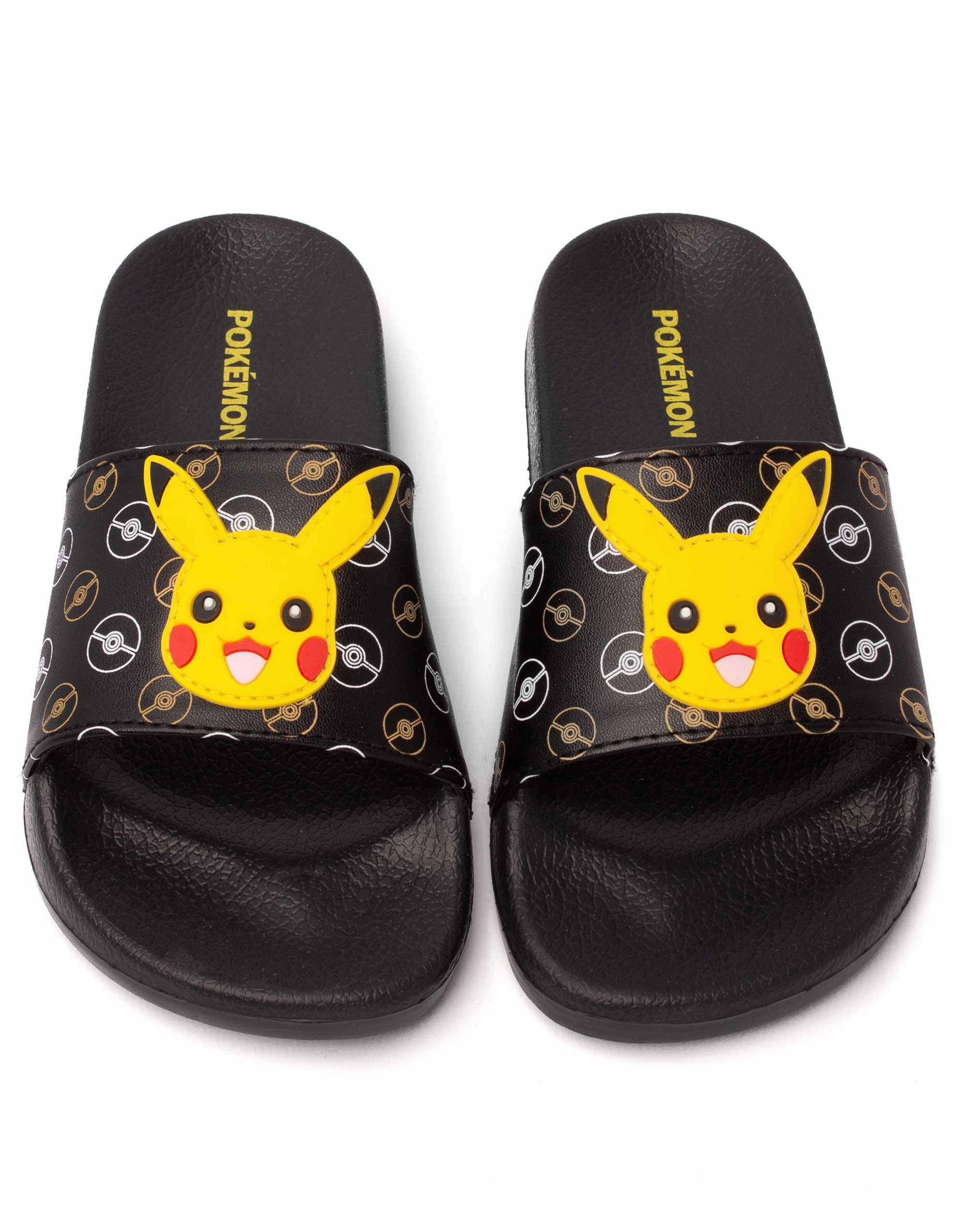 Balet Slippers Pokemon Pikachu Boys Sliders Black