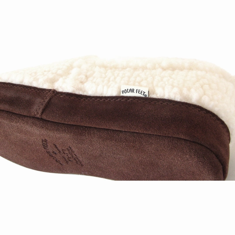 Polar Feet Kids' Perfect Mocs White Berber Chick Slippers