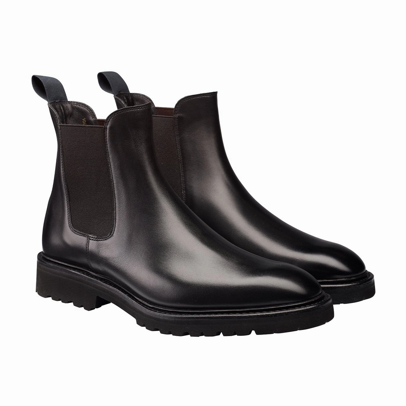 Cap Toe Chelsea Boot Poppy Black Calf