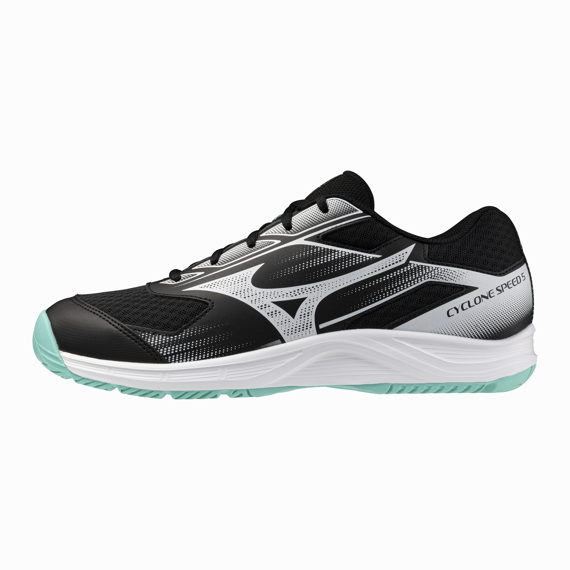 CYCLONE SPEED 5 - Black / Tangelo / Ice Green (New) Mizuno Wave Lightning Neo Volleyball Shoes