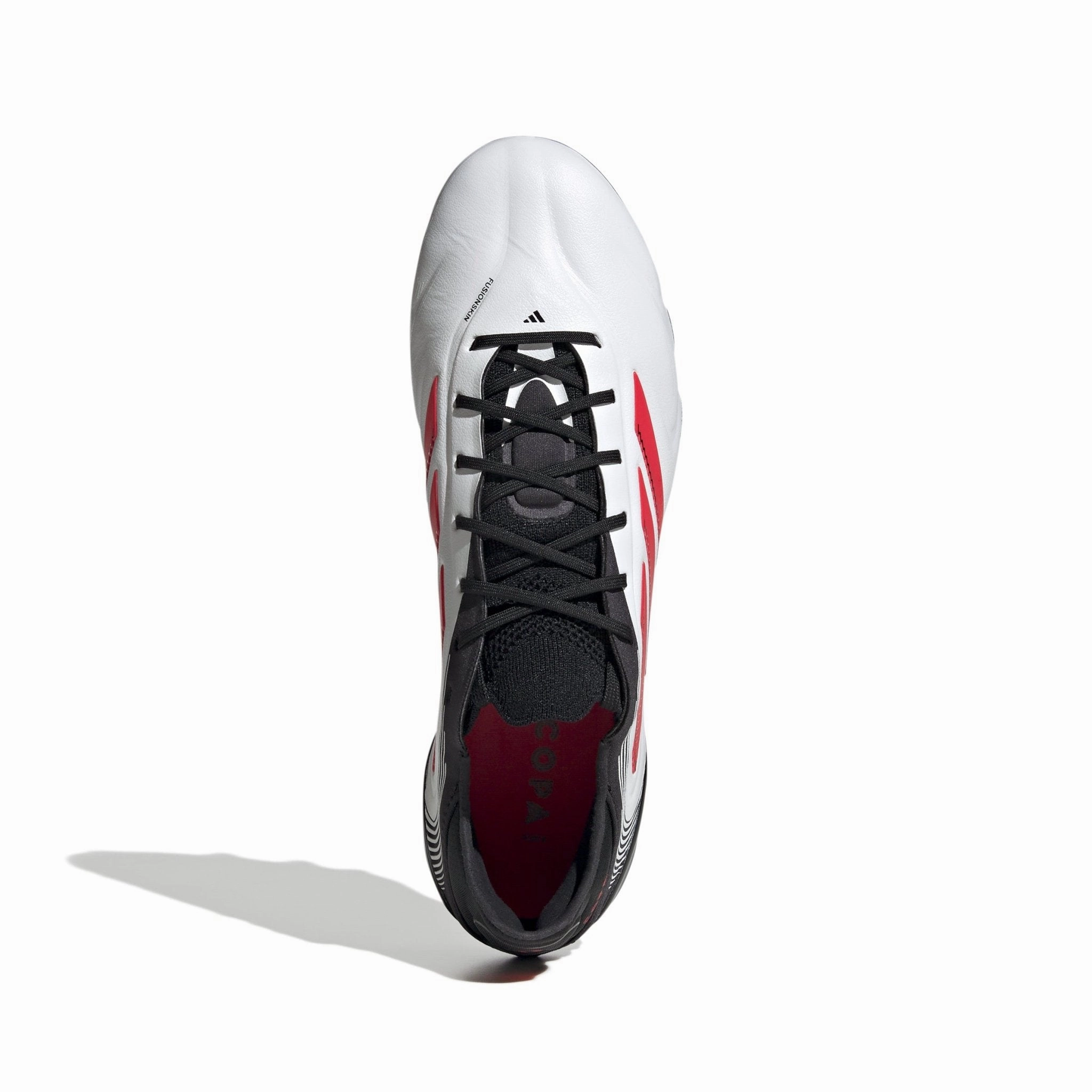 adidas Copa Pure 3 Elite FG Firm Ground Boots White/Red Heel Pain From Soccer Cleats