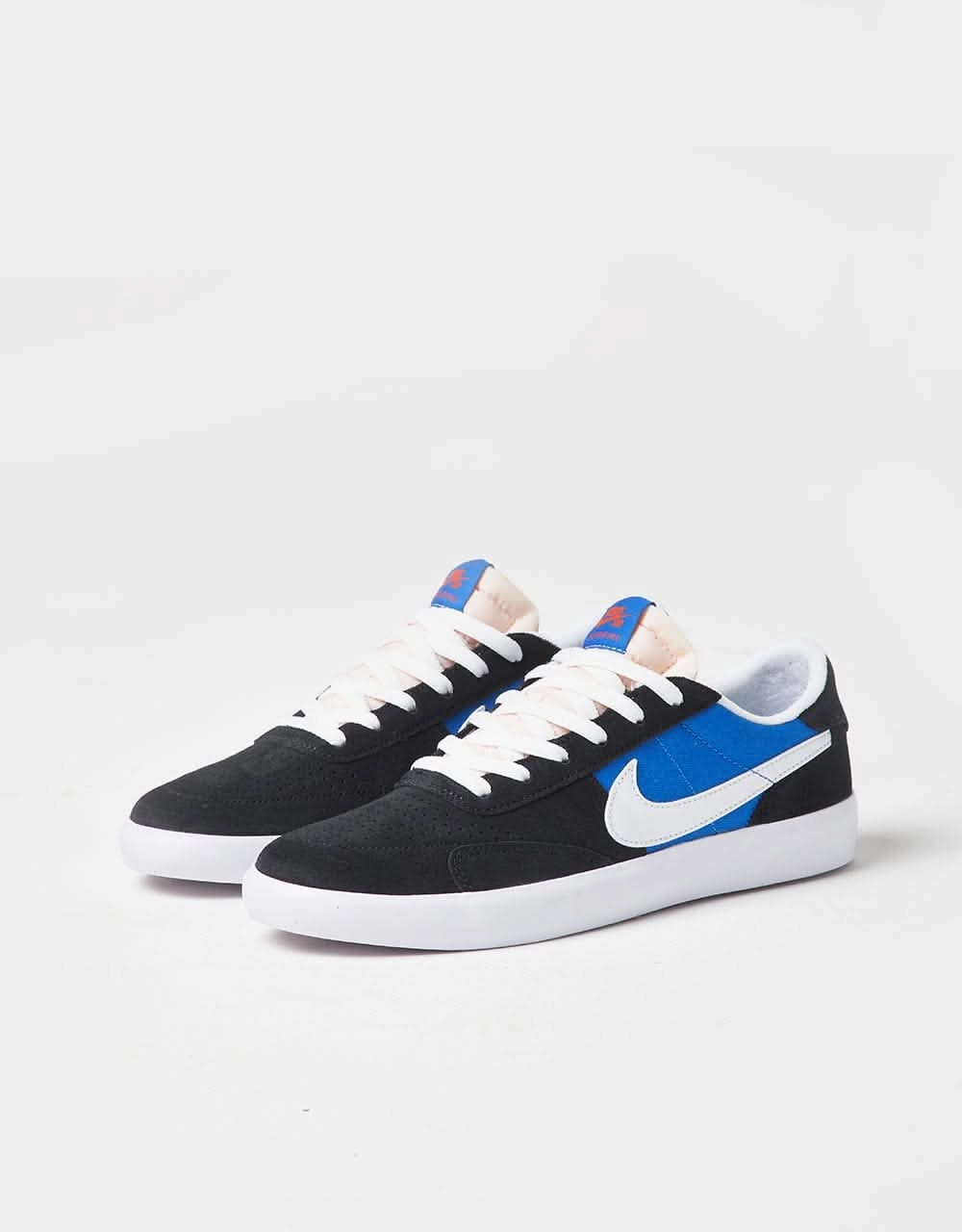 Nike SB Heritage Vulc Skate Shoes - Black/White-Signal Blue-Safety Orange-Black Back To The Future Nike Shoes Price