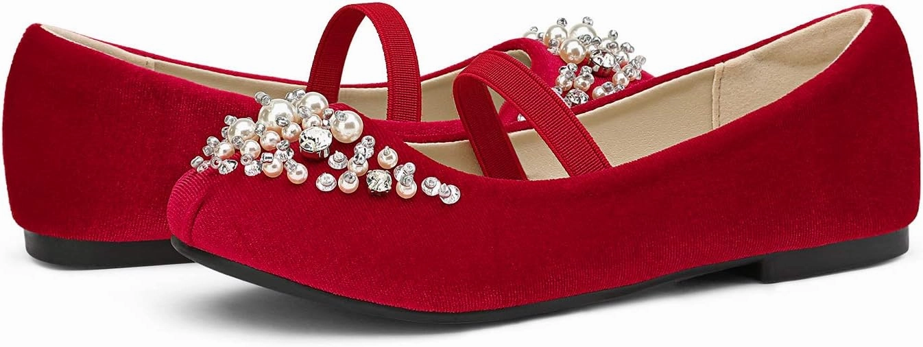 Best Asics Running Shoes Overpronation DREAM PAIRS Girls Ballet Flats Flower Shoes Mary Jane Ballerina Flat Dress Shoes for Daily/Wedding/Party