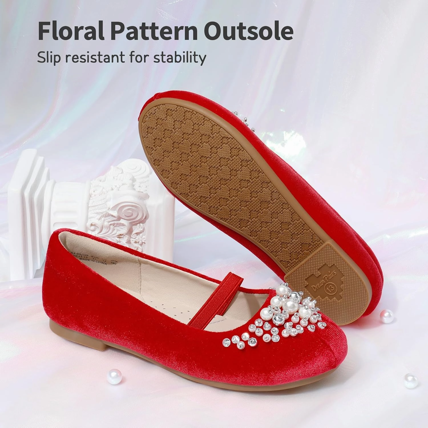 DREAM PAIRS Girls Ballet Flats Flower Shoes Mary Jane Ballerina Flat Dress Shoes for Daily/Wedding/Party Asics The Gable Wrestling Shoes