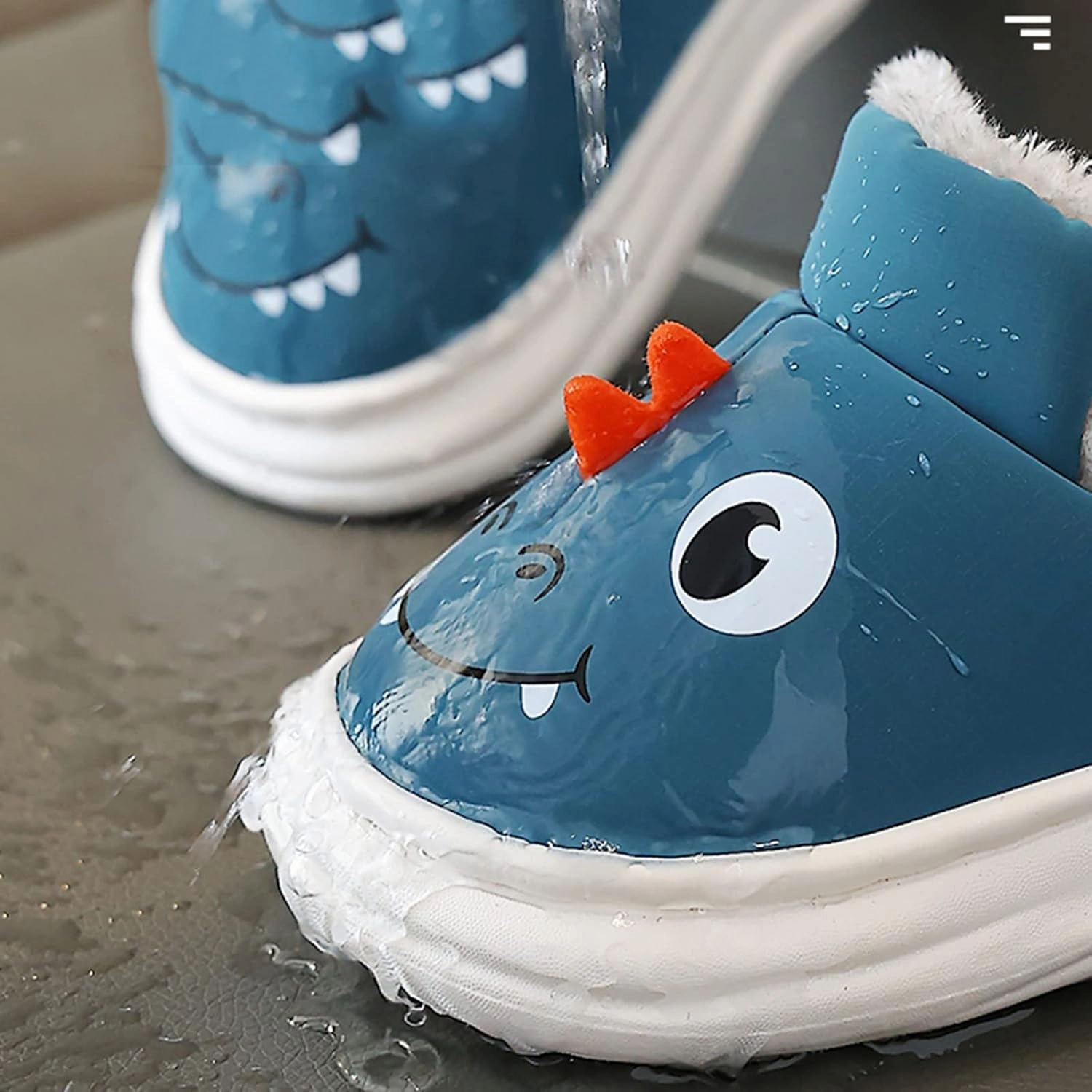 Children Cotton Slippers Boys Smlie Dinosaur Bag with Cotton Shoes Household Hair Shoes Baby Middle Boys Boot Slippers Carbon Asics Shoes