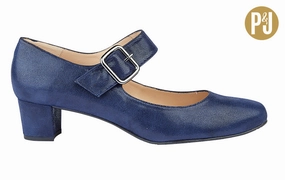 P&J Harley Navy Ankle Boots High Heel