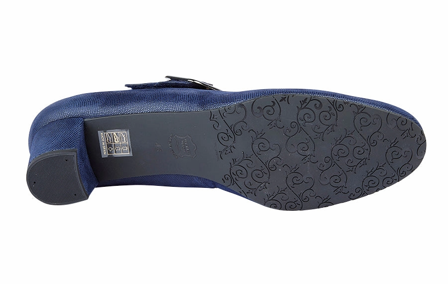 P&J Harley Navy Button Ankle Boots