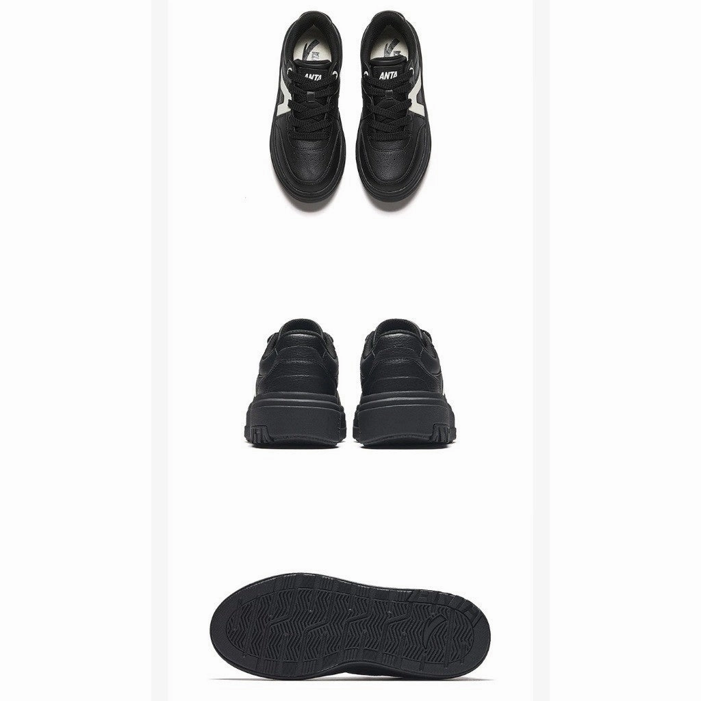 ANTA Women Skate Shoes 122438003U-2 -Black/Ivory (Kasut Kasual Perempuan) Chunky  Skate