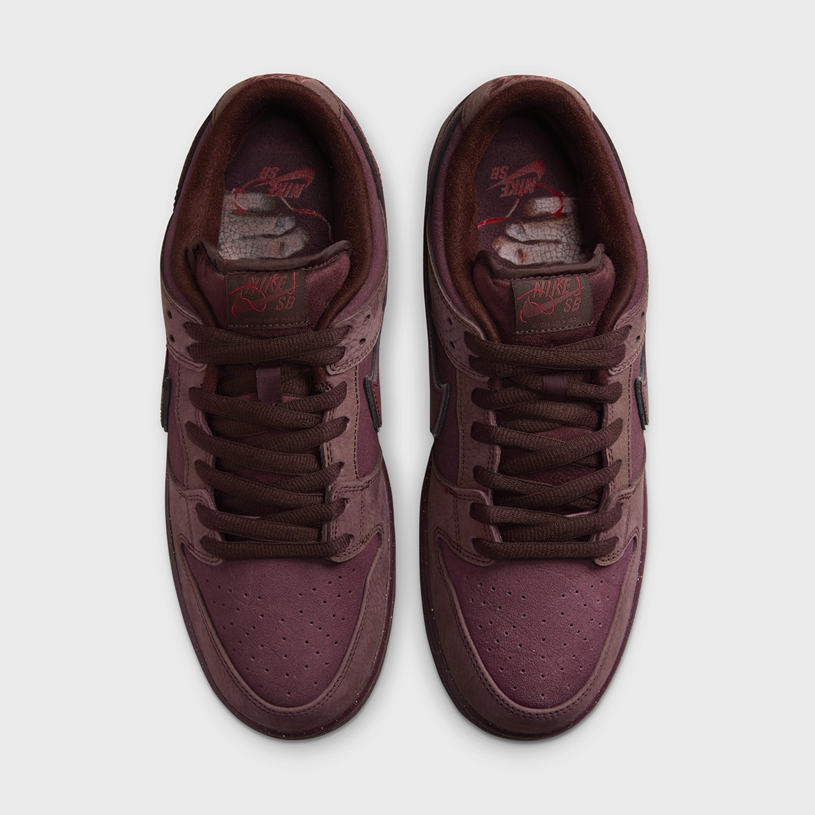Nike Air Max Light Shoes Nike SB - 'City Of Love' Dunk Low Pro Shoes (UK ONLY) - Burgundy Crush / Dark Team Red