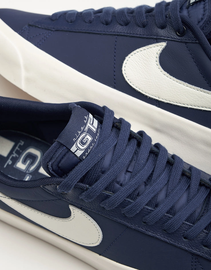 Nike SB Zoom Blazer Low Pro GT Skate Shoes - Blue Void/Sail-Blue Void Asos Shoes Nike