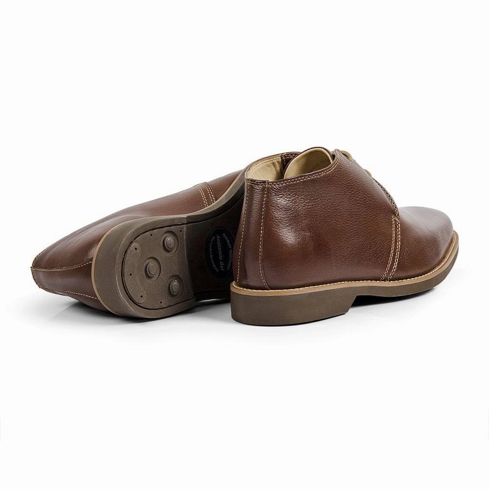 Boots Good For Rain Anatomic Colorado Mens Pinhao Brown Leather Lace Up Ankle Boots