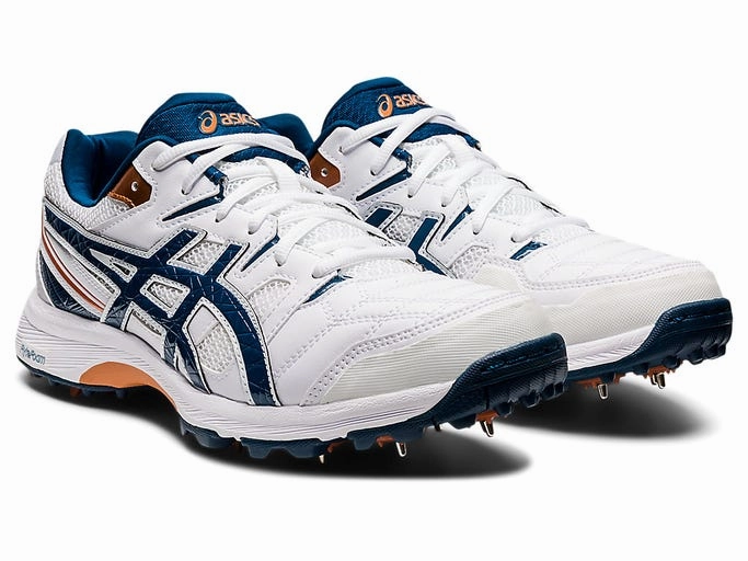 Asics Men's Gel Gully 6 Cricket Shoe - White/Mako Blue Asics Gel-nimbus 26 Running Shoe