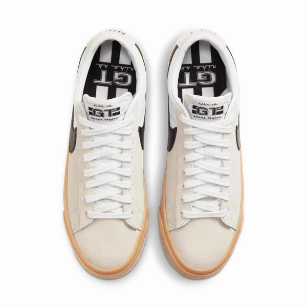 Nike SB Blazer Low PRO GT White - Black - Gum Create Custom Nike Shoes