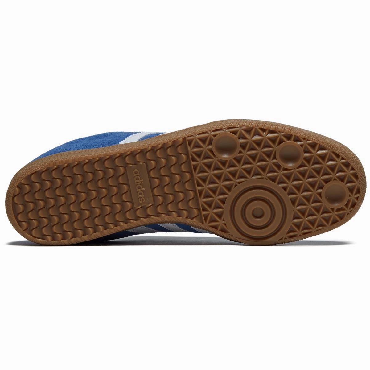 Skate Shoes For Big Feet Adidas Samba ADV Shoes - Bluebird/Ftwr White/Gold