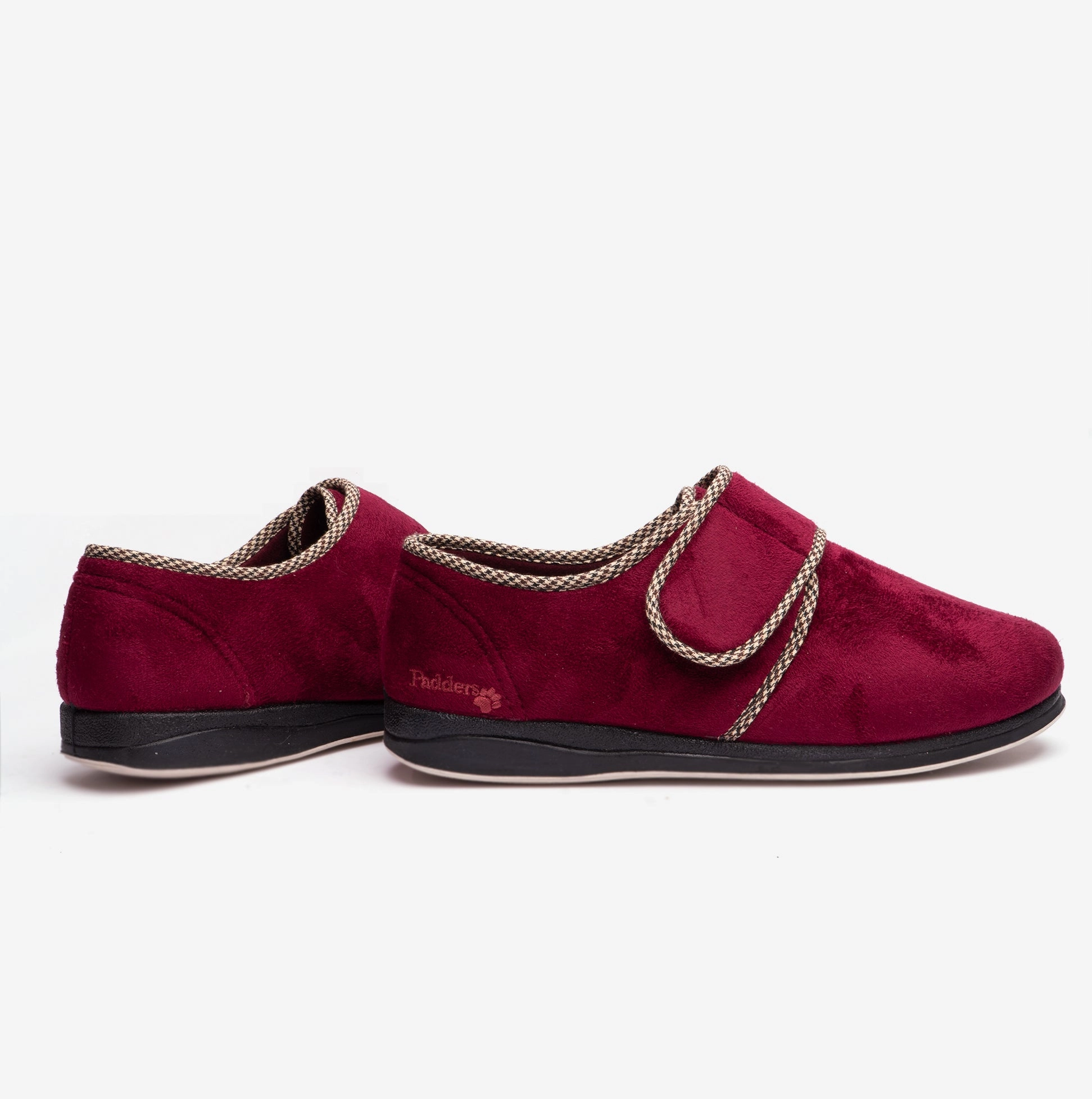 Wooden Slippers Japan Padders HARRY (G Fit) Mens Slippers Burgundy