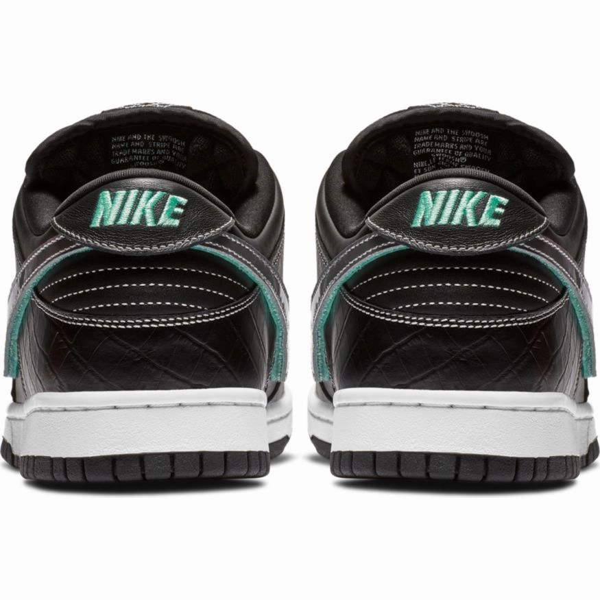 Nike SB - Diamond Dunk Low Pro OG QS Shoes - Black / Chrome / Tropical Twist Nike Hypebeast Shoes