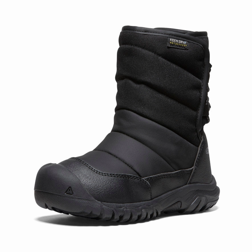 Little Kids' Puffrider Waterproof Winter Boot  |  Black/Steel Grey Burton Snow Boots