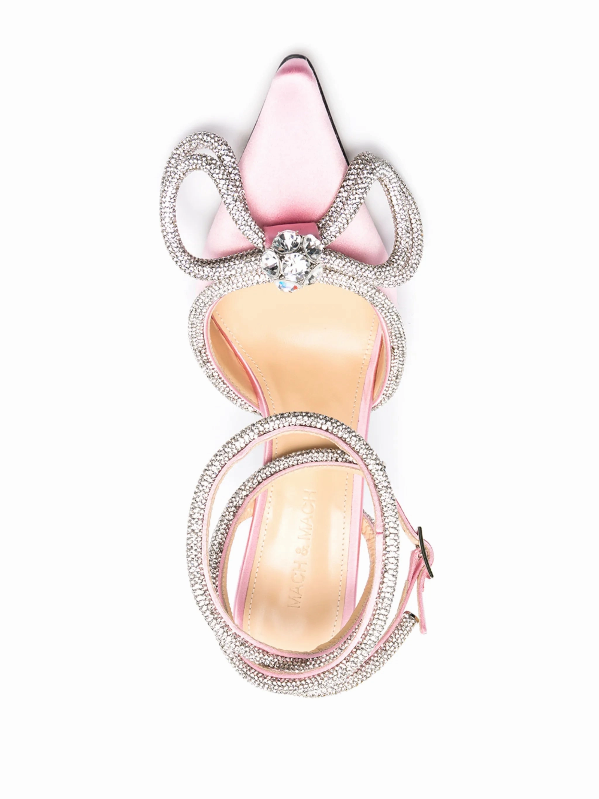 Lace Up Leather Ankle embellished pointed pumps