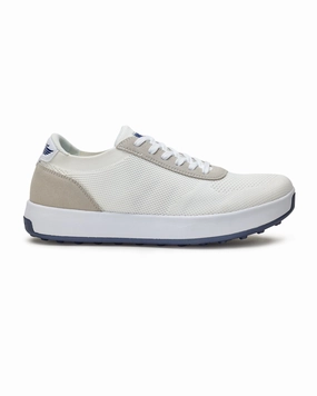 Wide Fitting Golf Rally Shoe - White