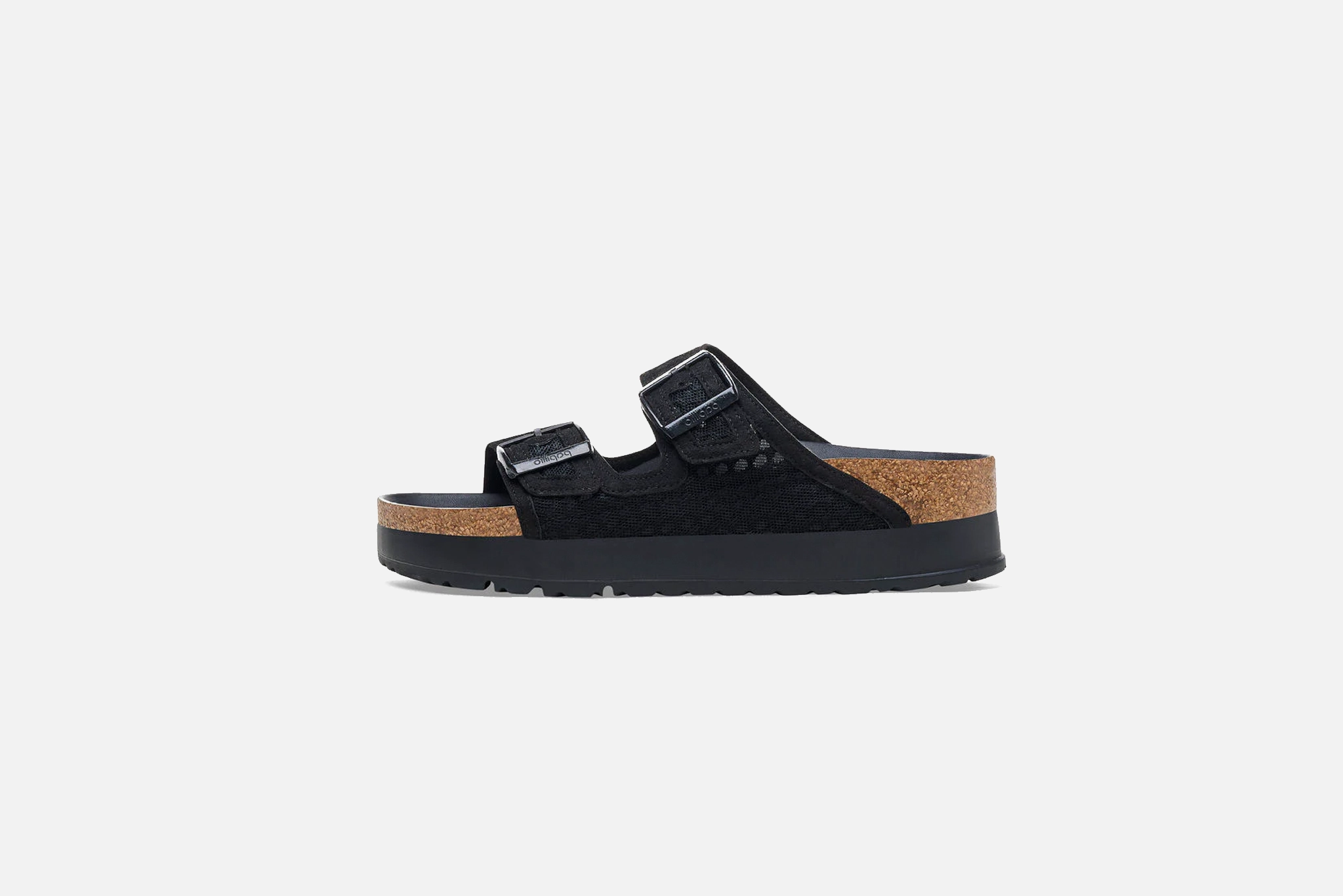 Birkenstock x Papillio "Arizona Pap French Piping Flex Platform W - Black (Narrow Fit) Orange Sandals