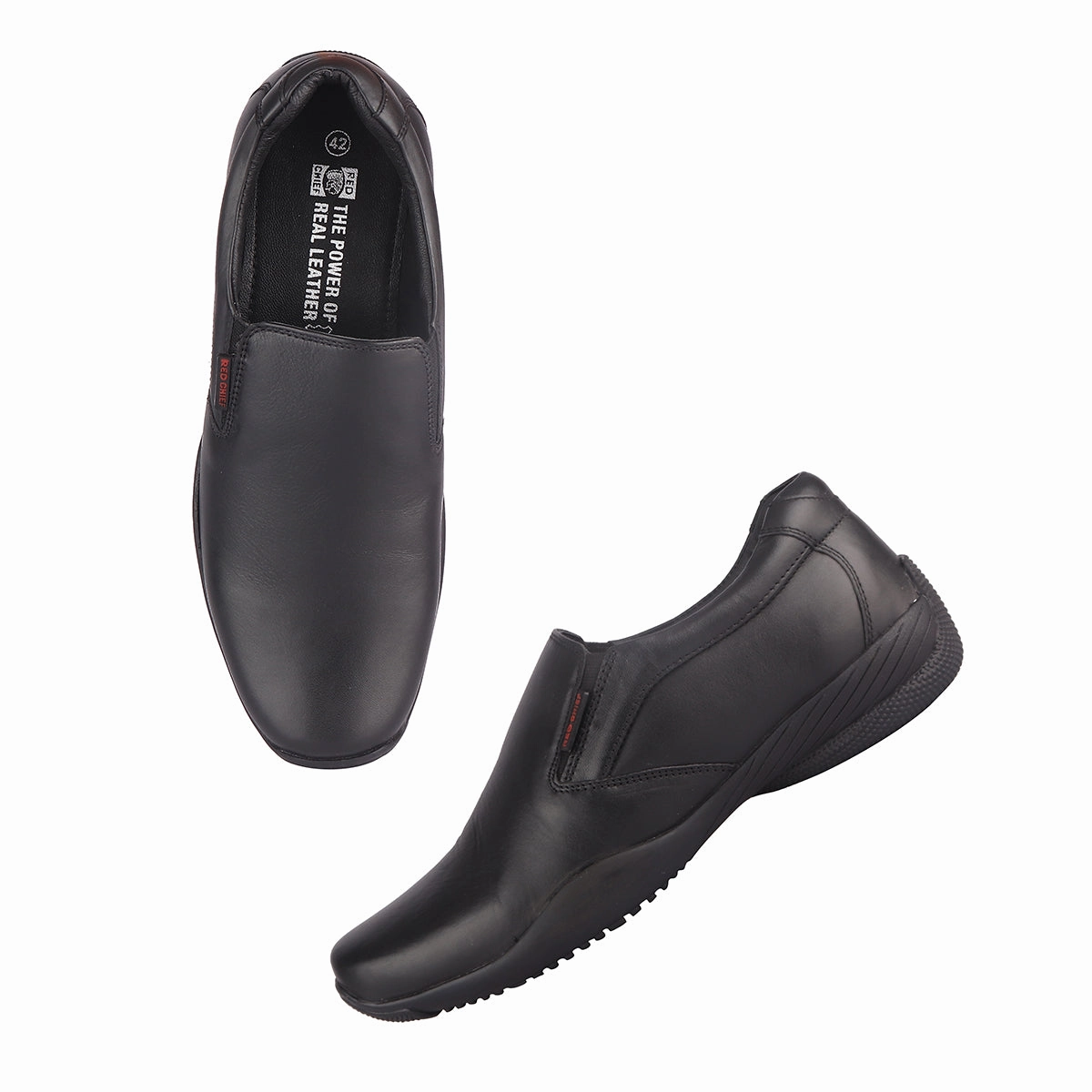 Loafers Vs Derby Shoes Red Chief Black Formal Shoes for Men RC3812 001