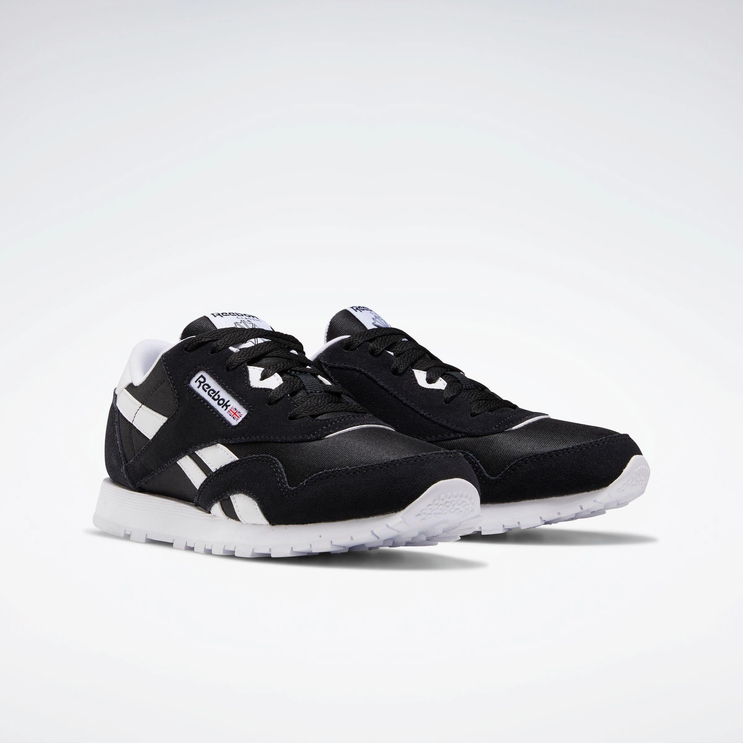Road-running Shoes Reebok Footwear Kids Classic Nylon Shoes BLACK/BLACK/WHITE