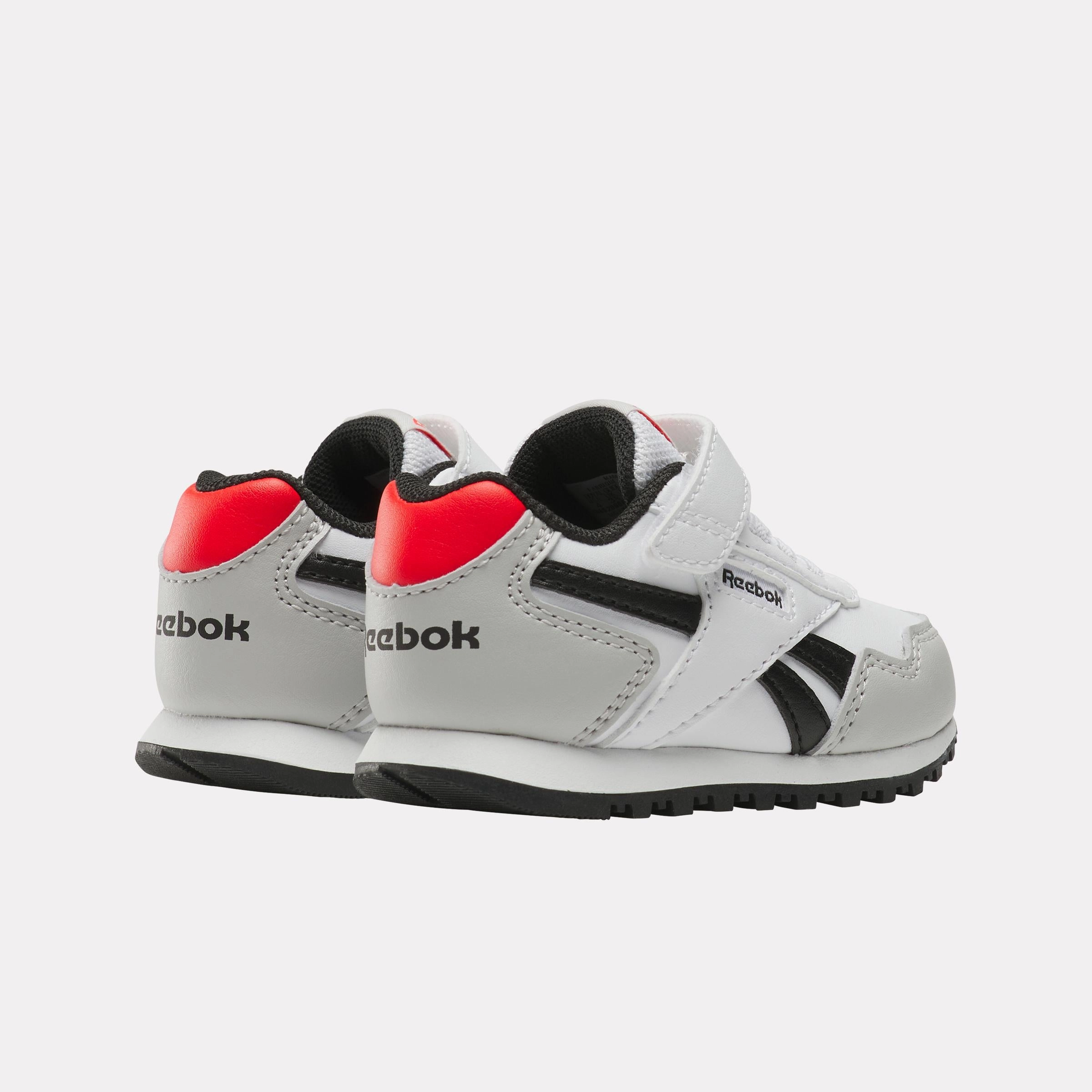 Light Weight Running Shoes Reebok Footwear Kids Reebok Glide Elastic Lace & Top Strap Shoes - Toddler FTWRWHITE/MISTGREY/ENERGYRED