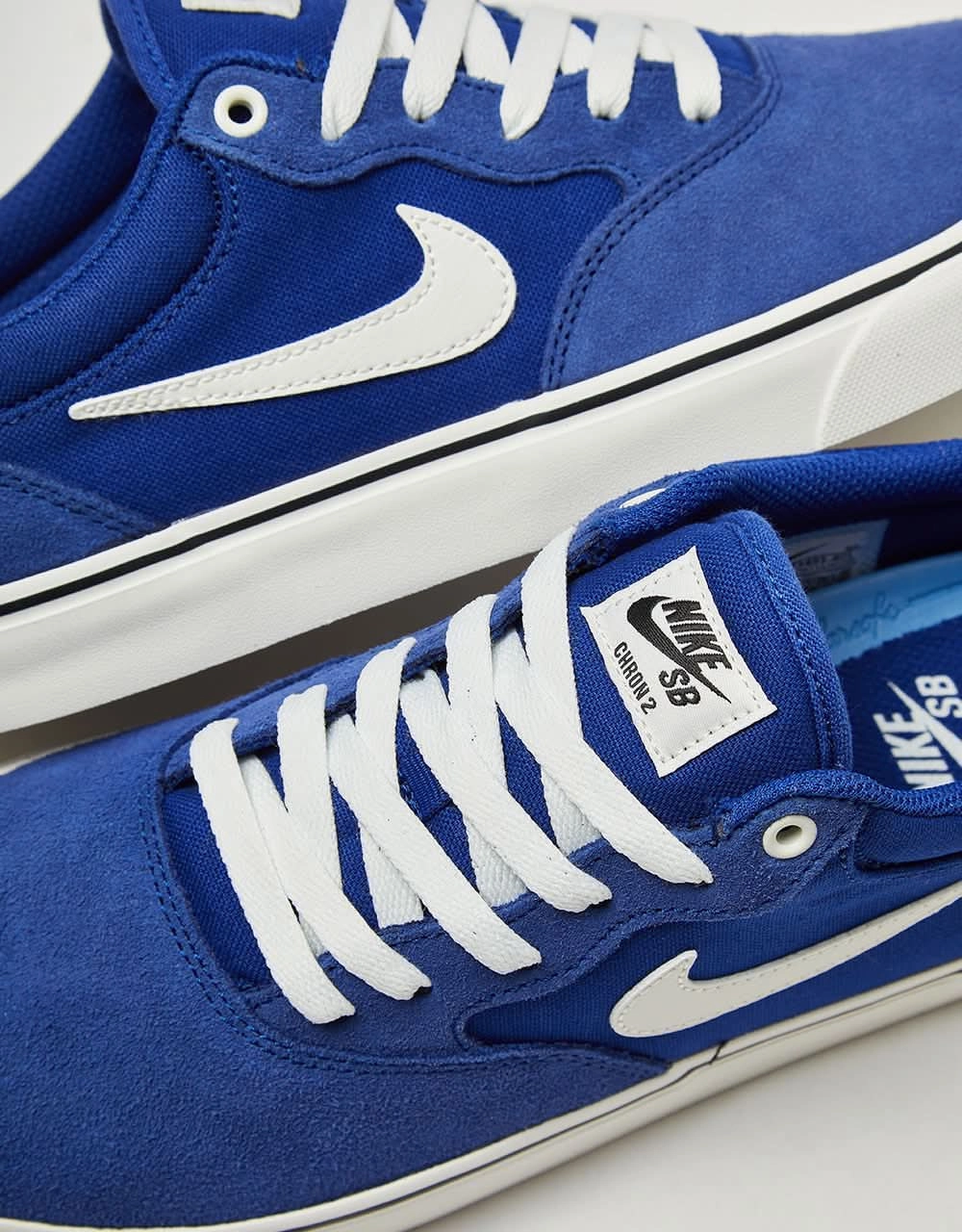 Nike SB Chron 2 Skate Shoes - Deep Royal Blue/Sail-Deep Royal Blue-Sail-Black Luka Nike Shoes