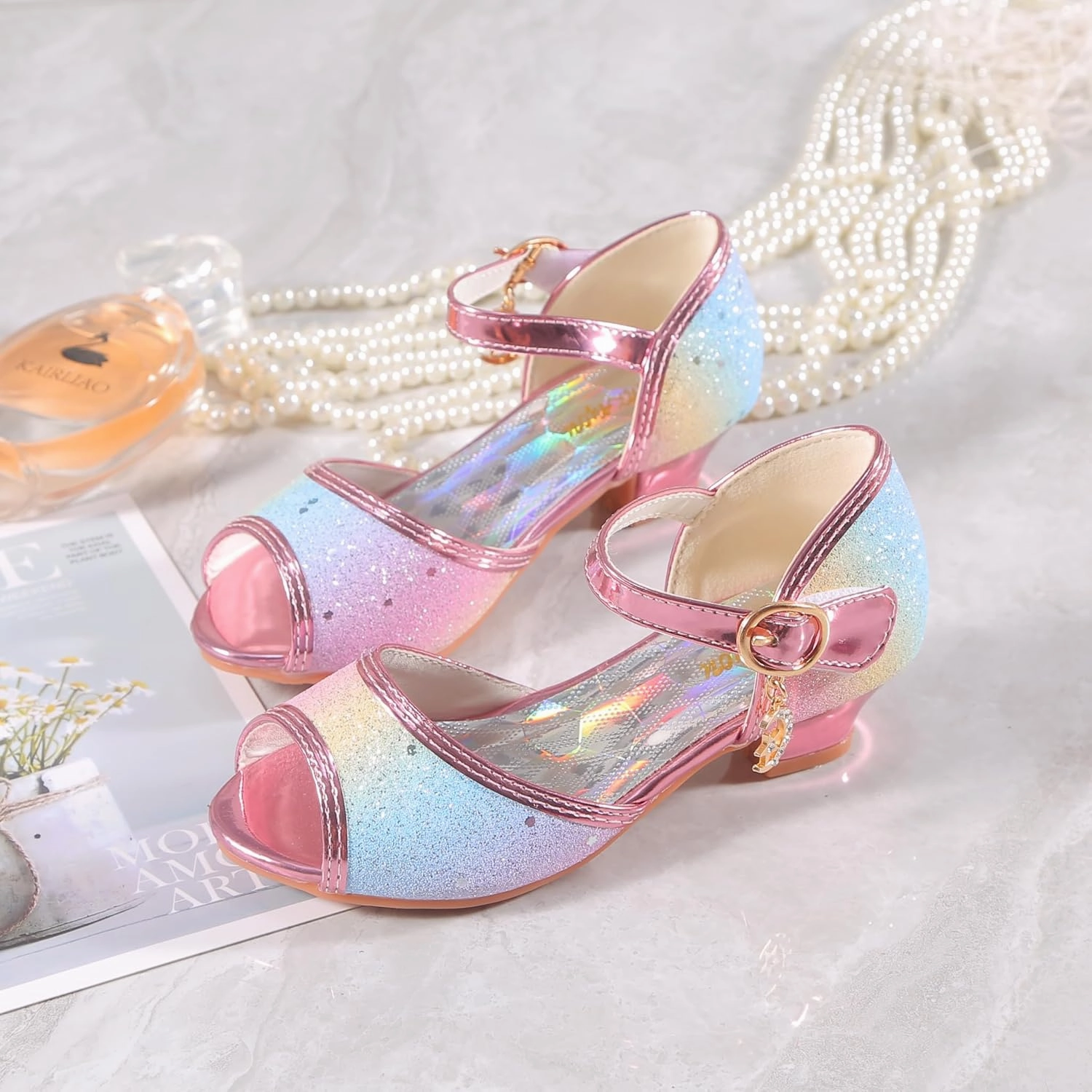 Girls Mary Jane Glitter Wedding Party Dress Shoes Princess Flower Strap Shoes Asics Gel Nimbus 26 Shoes