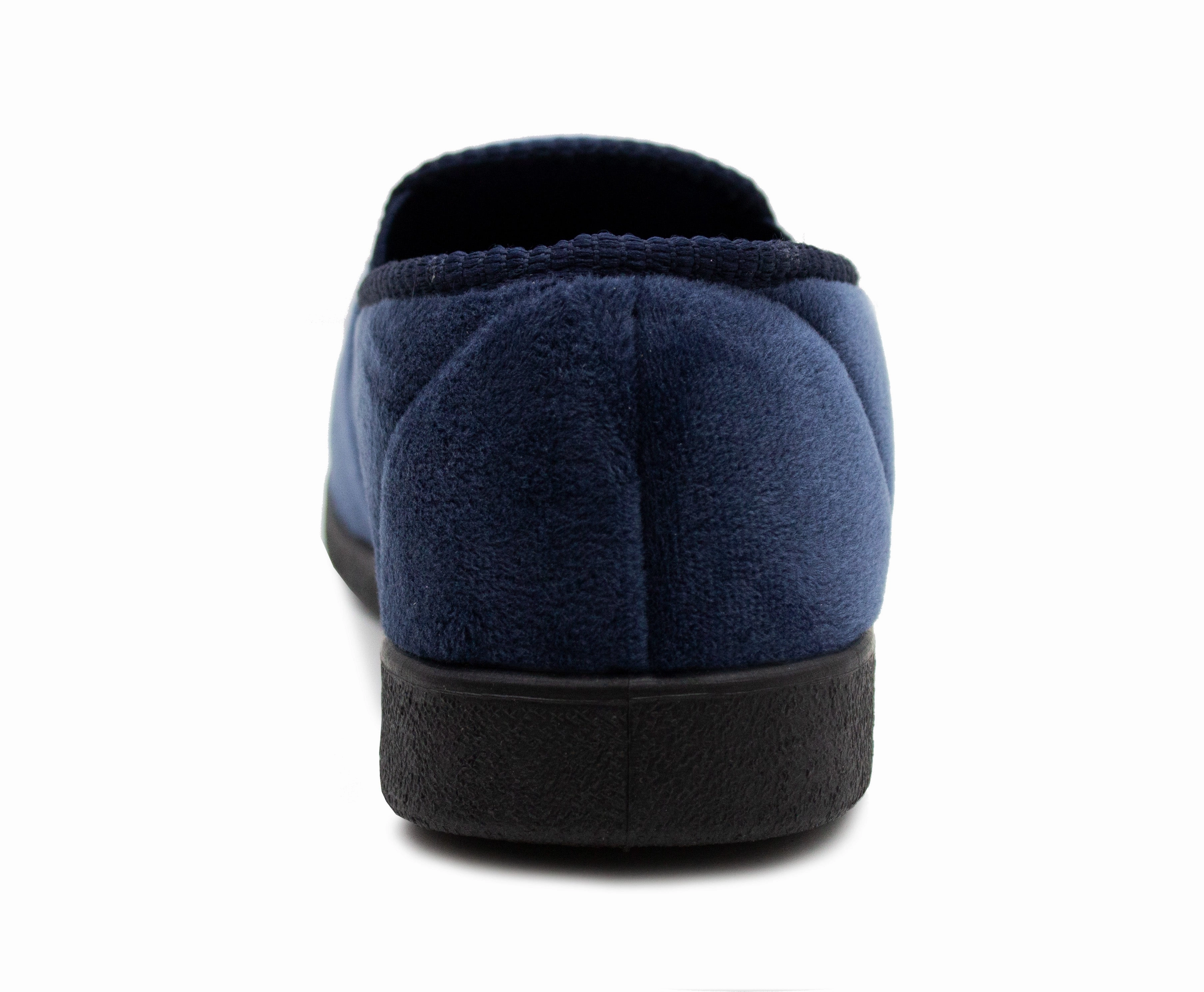 Boys Football Slippers Goal Slip On Novelty Youth Kids Elastic House Shoes Navy Shearling Wool Slippers