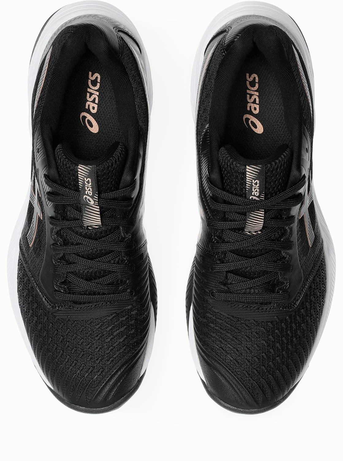 Asics Netburner Ballistic FF 3 - Black/Rose Gold Best Asics Running Shoes For Plantar Fasciitis
