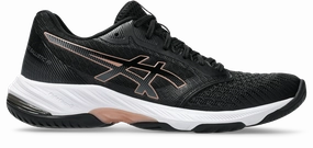 Netball Shoes Asics Asics Netburner Ballistic FF 3 - Black/Rose Gold