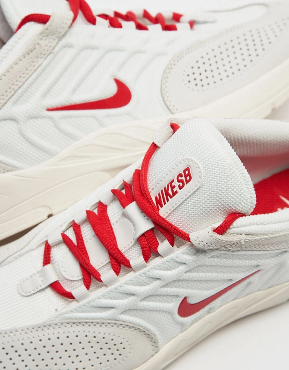 Nike Shiekh Shoes Nike SB Vertebrae Skate Shoes - Summit White/Univ Red-Phantom-Sail