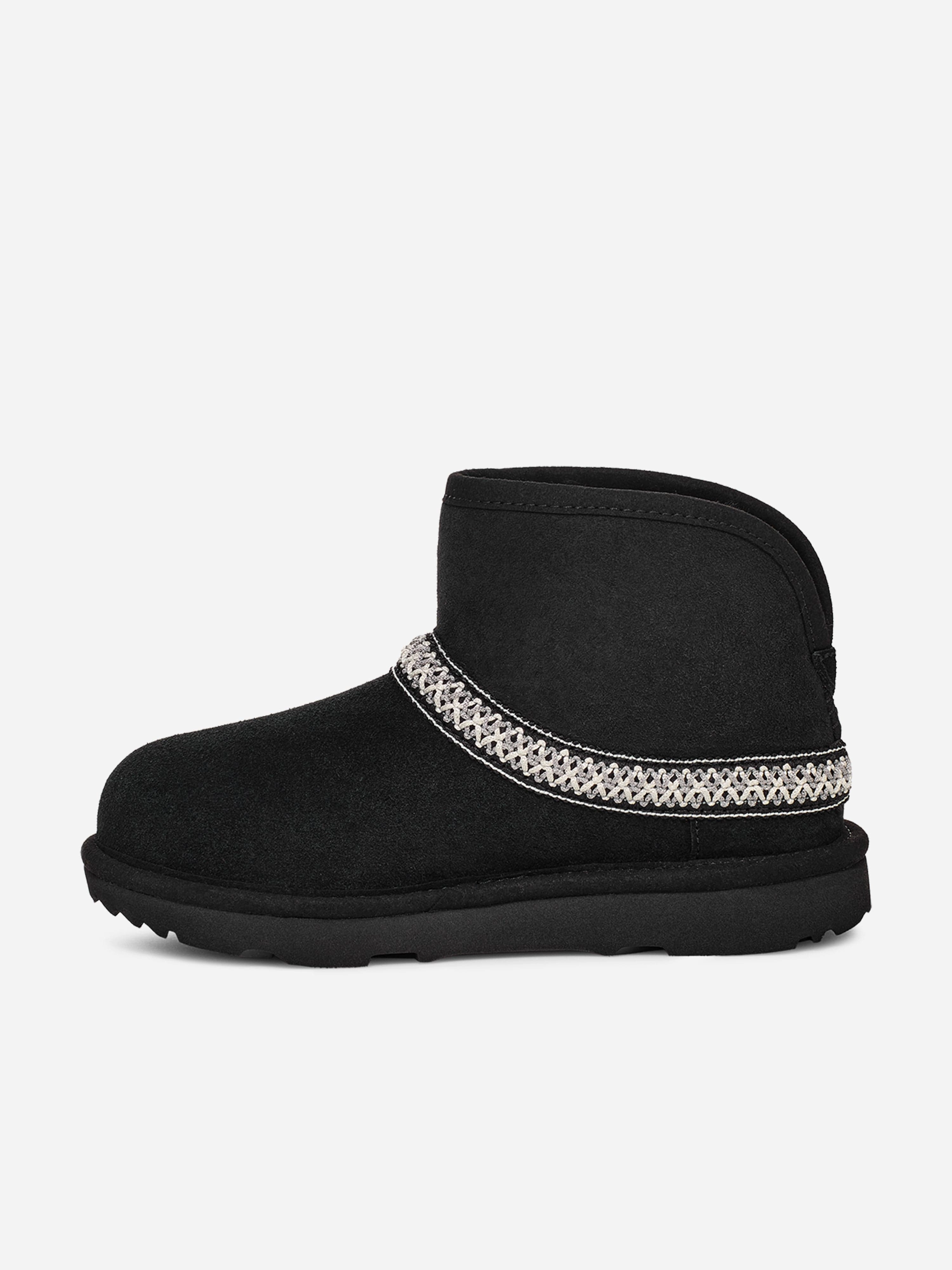Martin Martin Boots UGG Kids Classic Mini Crescent Boots in Black
