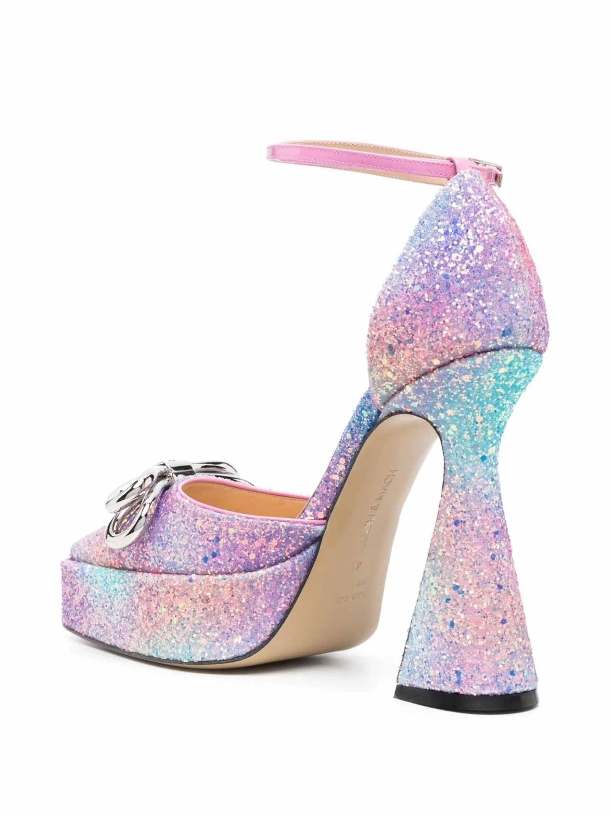 Kiki Ankle Boots Double Bow 140mm platform pumps