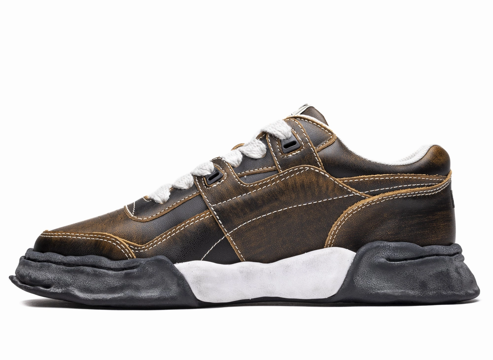 Maison Mihara Yasuhiro Leather Parker OG in Black Ghillie Brogues History