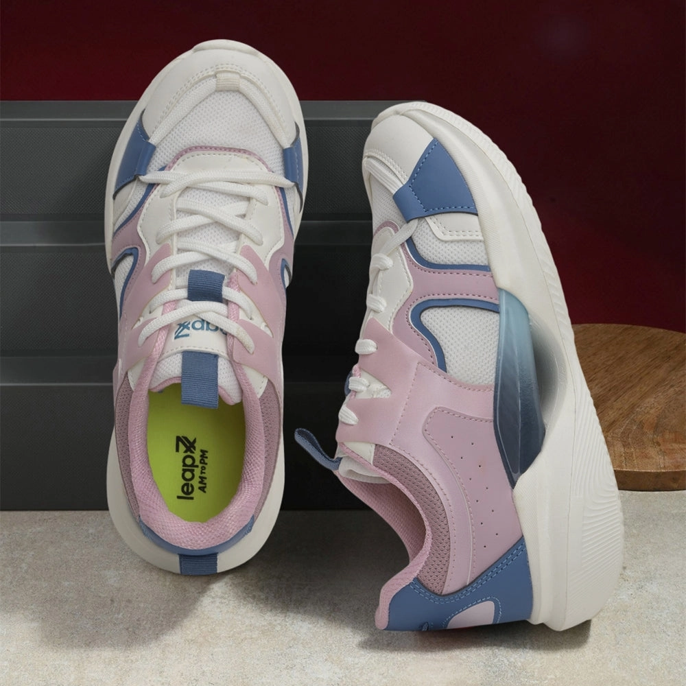 Best Running And Cross Training Shoes Leap7x Purple Sports Lacing Running Shoes For Kids GAMEON-2EL By Liberty