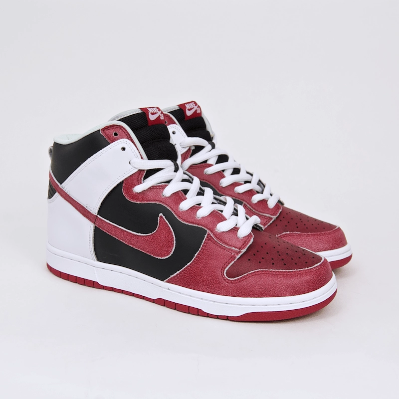 Nike SB - Dunk High Pro SB 'Jason Voorhees' Shoes - Black / Deep Red Nike Shoes Wide Feet