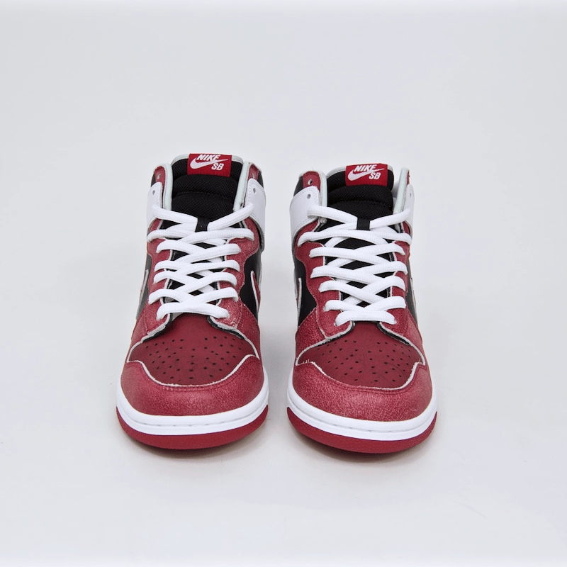 Nike SB - Dunk High Pro SB 'Jason Voorhees' Shoes - Black / Deep Red Nike Wedge Heel Tennis Shoes