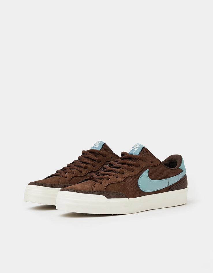 Nike SB Zoom Pogo Plus Skate Shoes - Cacao Wow/Denim Turq-Baroque Brown Changing Nike Shoes