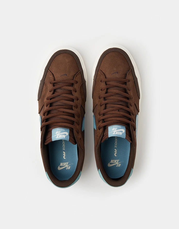 Billie Eilish Nike Shoes Nike SB Zoom Pogo Plus Skate Shoes - Cacao Wow/Denim Turq-Baroque Brown