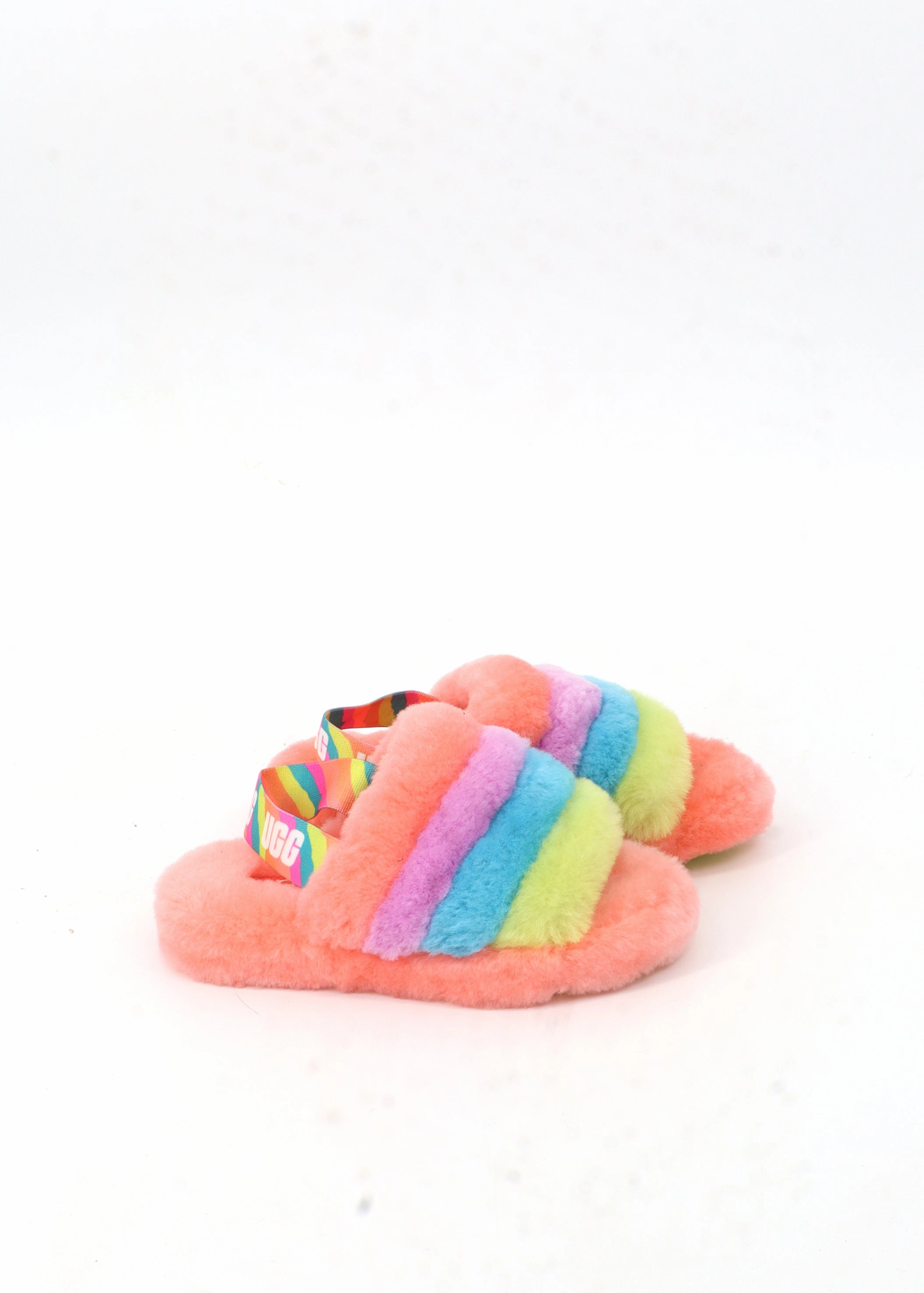 Kids Girl's Colorblocked Fur Slippers,Multi Hamster Slippers
