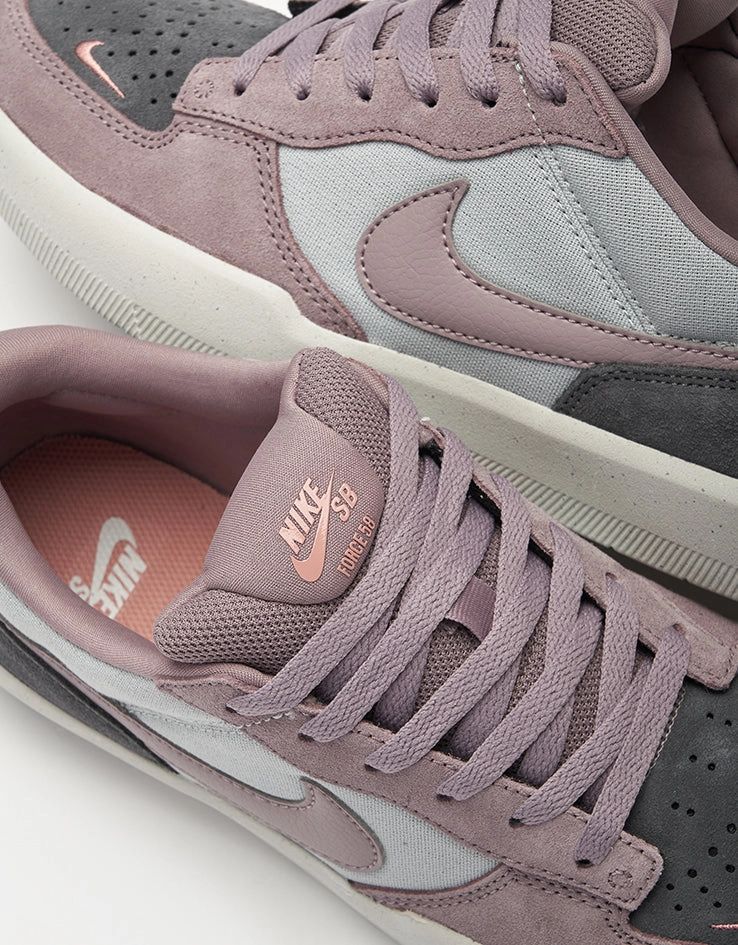 Nike SB Force 58 Skate Shoes - Flt Silver/Taupe Grey-Dark Grey Nike Free Running Shoes