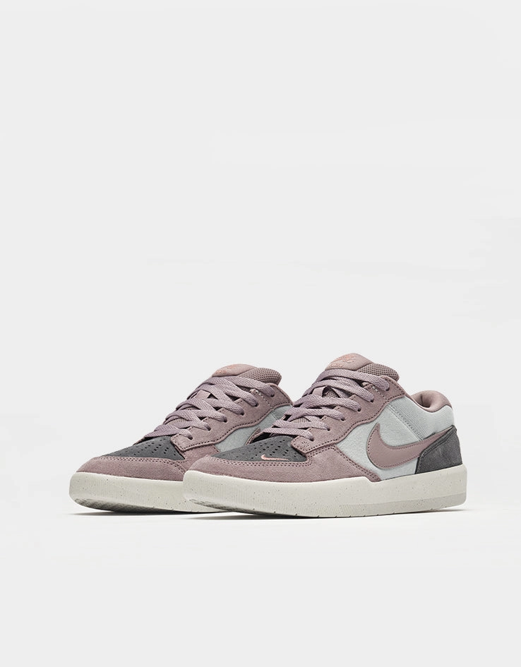Nike SB Force 58 Skate Shoes - Flt Silver/Taupe Grey-Dark Grey The New Shoes Nike