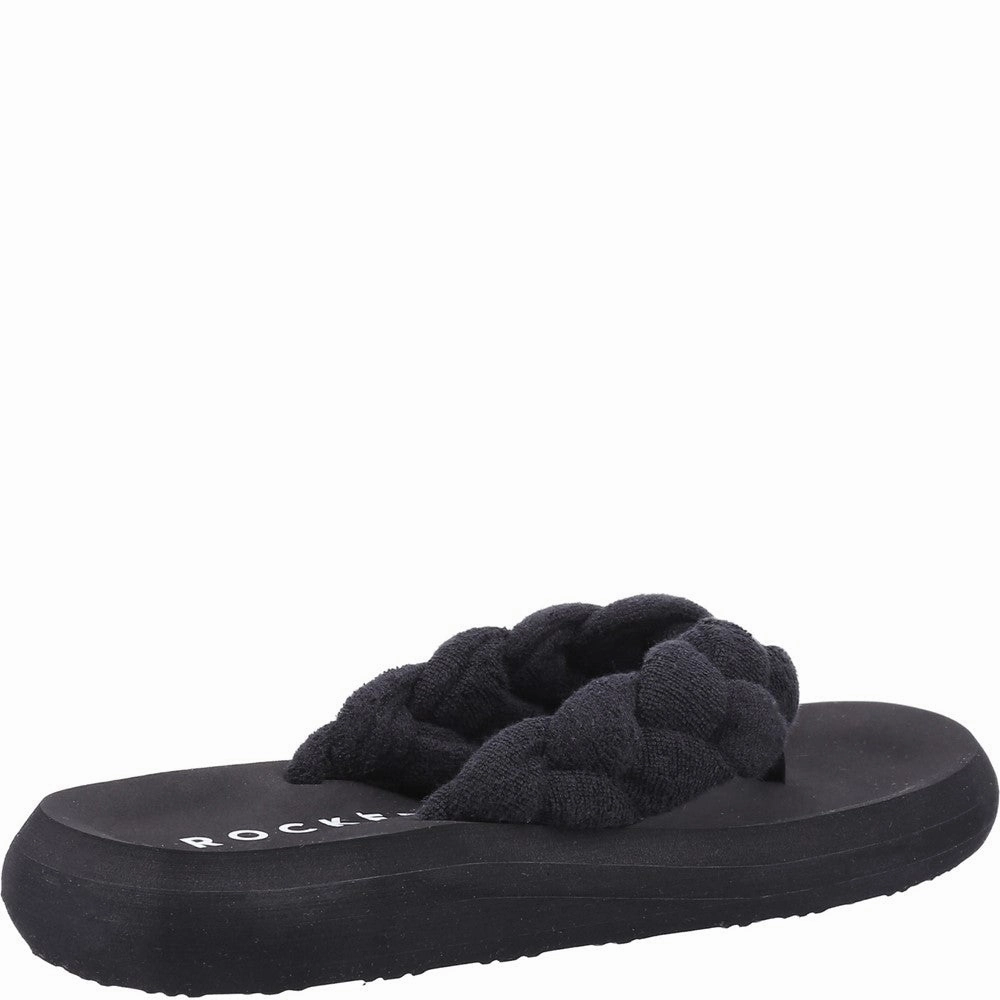 Cowboy Flip Flops Rocket Dog Sunset Braid Terry Cloth Casual Slip On Sandal