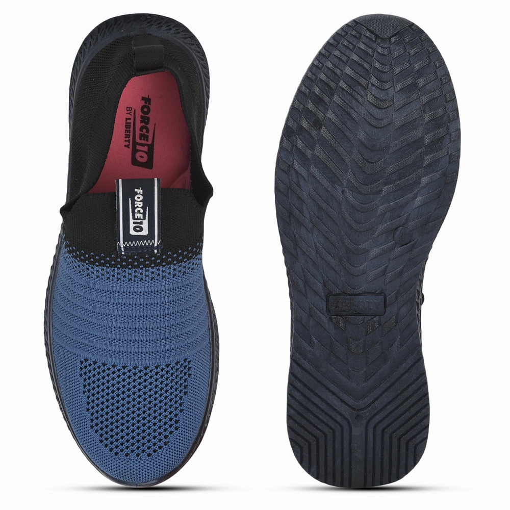 Force 10 Sports Non Lacing Shoe For Ladies (S.Blue) GRACE-5 By Liberty Xero Shoes Forza Trainer