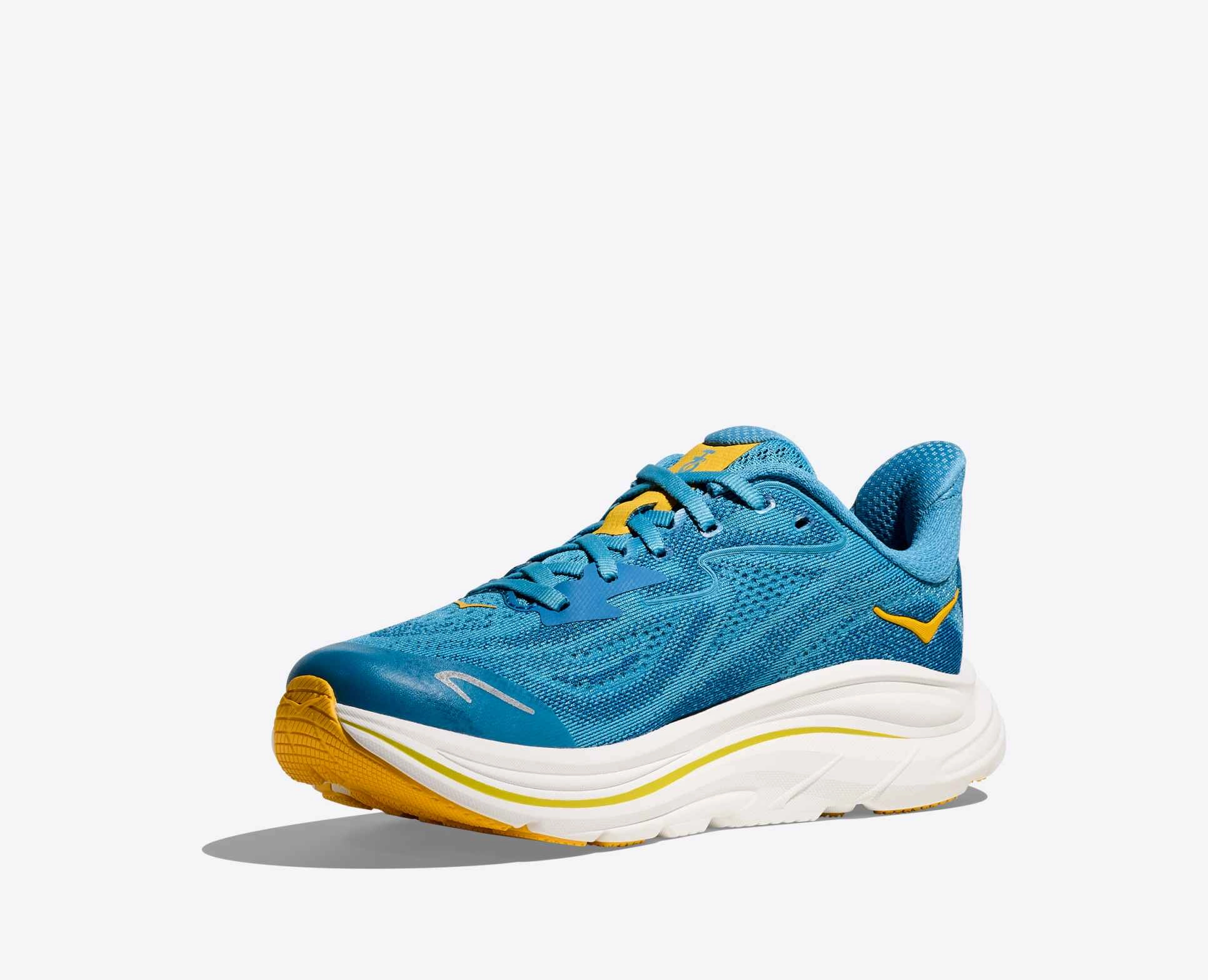 Hoka Clifton 10 Big Kids | Alpine Blue/Foggy White Go Run Consistent Running Shoes