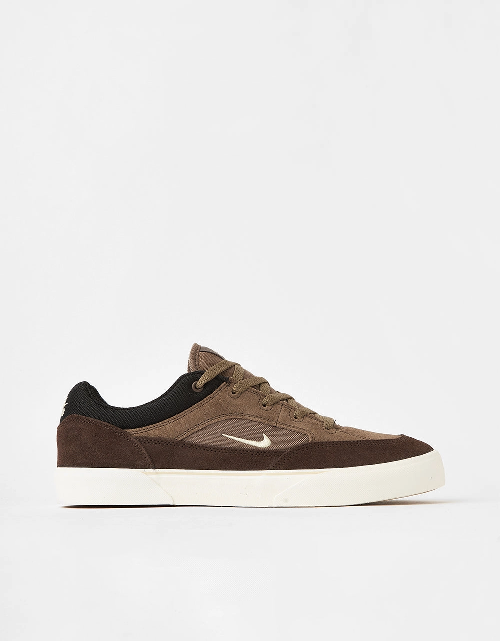 Cool Tennis Shoes Nike Nike SB Malor Skate Shoes - Ironstone/Lt Khaki-Baroque Brown-Black