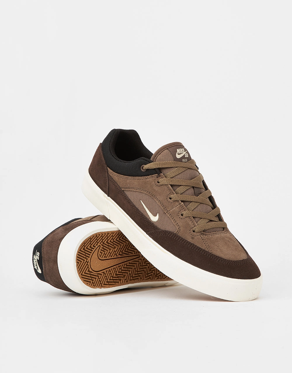 Nike SB Malor Skate Shoes - Ironstone/Lt Khaki-Baroque Brown-Black Nike Run Fast Shoes